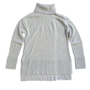 Neiman Marcus Cashmere Turtleneck Sweater Womens Small Ice Blue Long Sleeve Knit